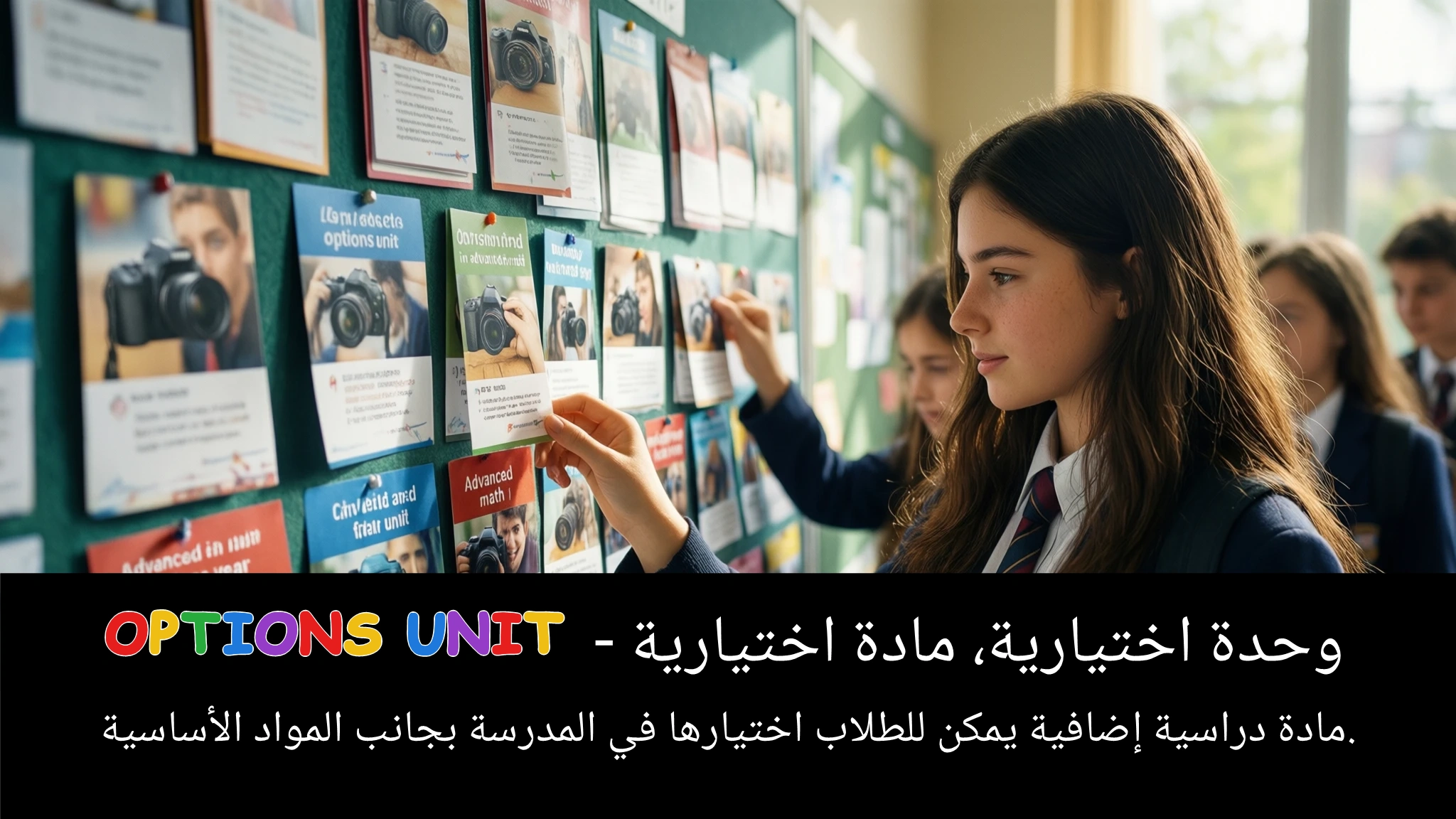 Arabic Illustration for options unit